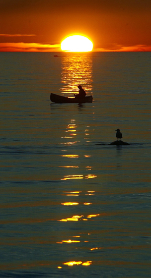 Sunset Canoe